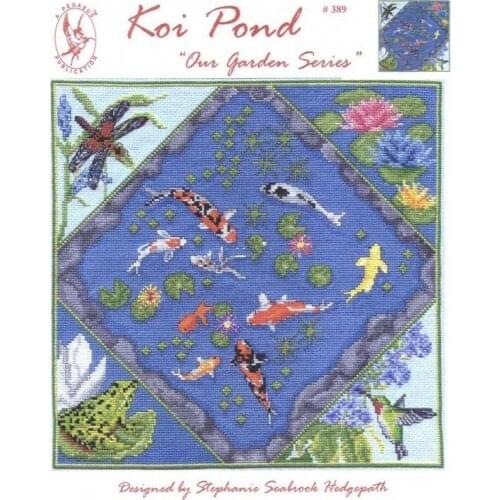 -Our Garden Series-Koi Pond 40-40 Counted Cross Stitch 11CT 14CT 18CT DIY Cross Stitch Kits Embroidery Needlework Sets