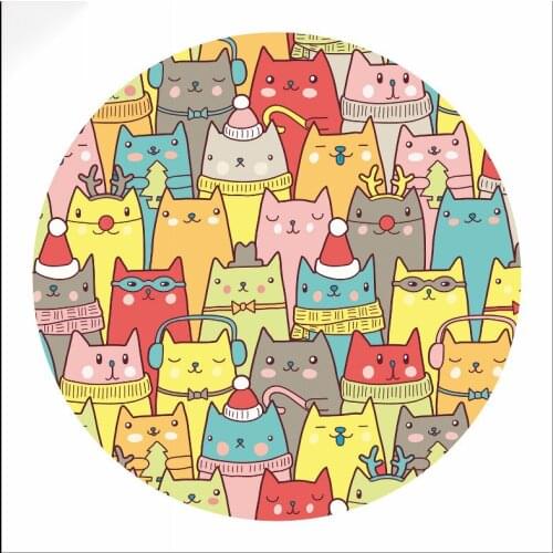 Cute Cartoon Cats Patches Heat Transfer Iron On Patch A-level Washable Clothes Stickers Easy Print By Household Irons Decor