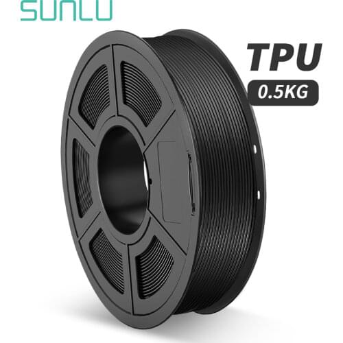 SUNLU TPU Flexible Filament 1.75MM High Resilience Flexible TPU 3d Printer Filament 0.5kg Fast Shipping