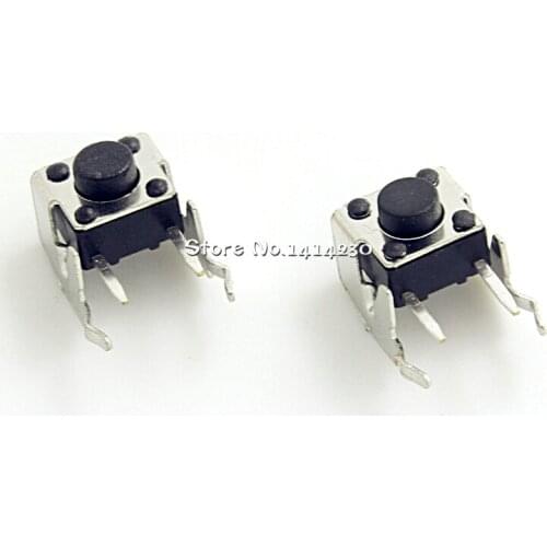 100Pcs Tact Switch 6*6*5mm Horizontal with Bracket Tactile Push Button Switches 6x6x5mm Micro Switch