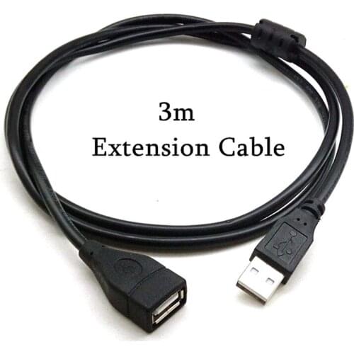 1.5/3/5m USB Extension Cable USB2.0 Data Male To Female Cable High-speed Transmission USB Extension Wire With Magnetic Ring