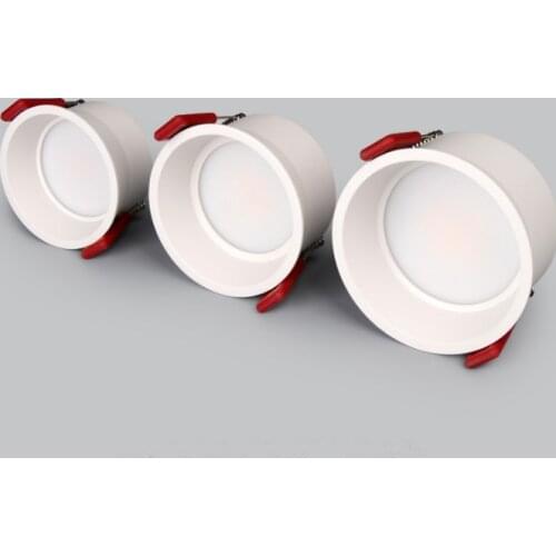 Dimmable Anti-Glare LED COB Chip Recessed Downlight 7W 9W 12W 15W Round White Led Ceiling Spot Light 220v230V Indoor Background