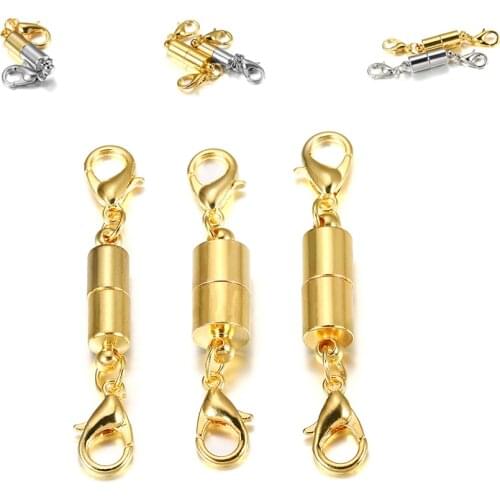 5pcs/lot Lobster Clasp Magnetic Clasps Hooks Bracelets Necklaces Connectors Magnet Clasps DIY Jewelry Making Findings Accessorie