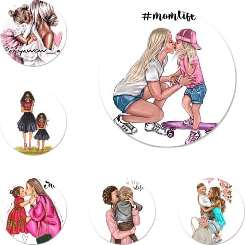 Family Boy Girl princess Mom Dad Baby Badge Brooch Pin Accessories For Clothes Backpack Decoration gift