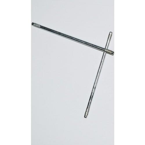 10/100pcs 2.5x65mm iron axle both end Roving shaft Knurled/rc car robot ship DIY toy technology model parts/baby toys/h2.5x65