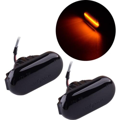 26160AX00A NIS-26160AX001 Dynamic Flowing LED Side Marker Repeater Indicator Turn Signal Light Lamp Fit for Nissan Navara