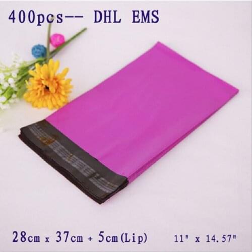 400PCS 11" x 14.57" Fast Delivery Poly Mailers Envelopes Plastic Postal Bags 28 x 37 cm Self-sealing Mailing Bags