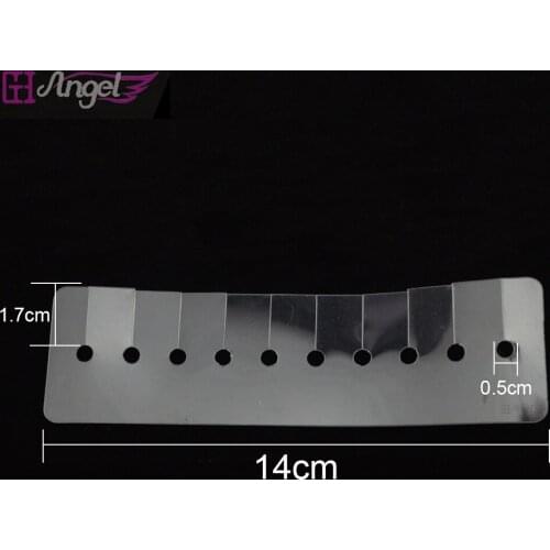 Wholesale 50pcs Heat Insulation Sheet Protector Shields With Multi Holes Template Separator for Keratin Hair Extensions