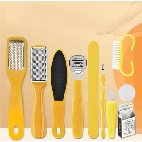 8/10/16/20Pcs Pedicure Tool Foot Care Tool for Feet Heels Toe Cuticle Kit File Set Dead Hard Skin Callus Remover Scraper Beauty