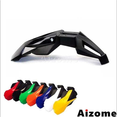Universal Motocross Dirt Bike Front Mudguard Mud Guard For Suzuki Kawasaki DR KLR KLX KX XT YZ EXC Black Supermoto Front Fender