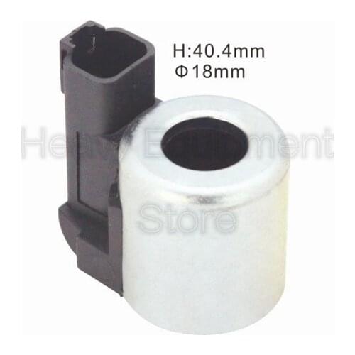 Hydraulic Pump Solenoid Valve Coil For Hyundai Excavator R225-7 H:40.4MM D:18mm
