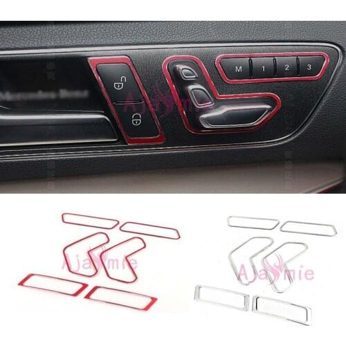Chrome For Mercedes Benz E Class CLS ML GL GLE E260L GLK300 ML400 Seat Adjust Button Trim Cover Car Styling Accessories