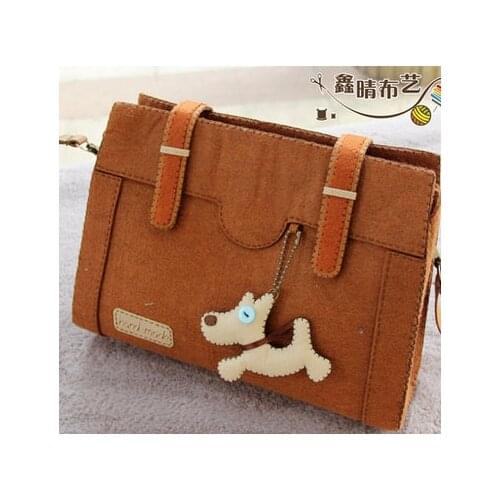 Personality shoulder bag Fabric Felt kit Non-woven cloth Craft DIY Sewing set Felt Handwork Material DIY needlework supplies
