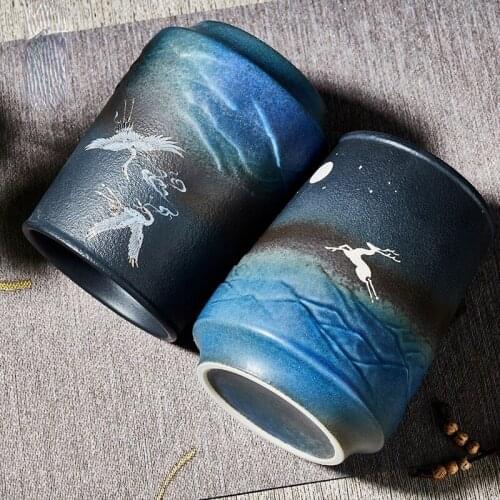 Chinese Cup Ceramic Mug Drinking Utensils for Home Office Black Tea Mugs High Quality Unique Gift