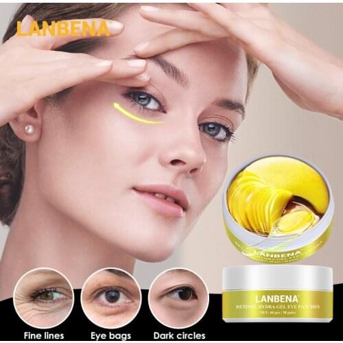 LANBENA Eye Mask Collagen Eye Patch Hyaluronic Acid Gel Moisturizing Retinol Anti Aging Remove Dark Circles Eye Care TSLM2