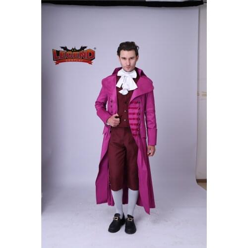 Colonial Hamilton Military cosplay Costume musical Hamilton red outfit Cosplay Costume Thomas Jefferson Hamilton cosplay