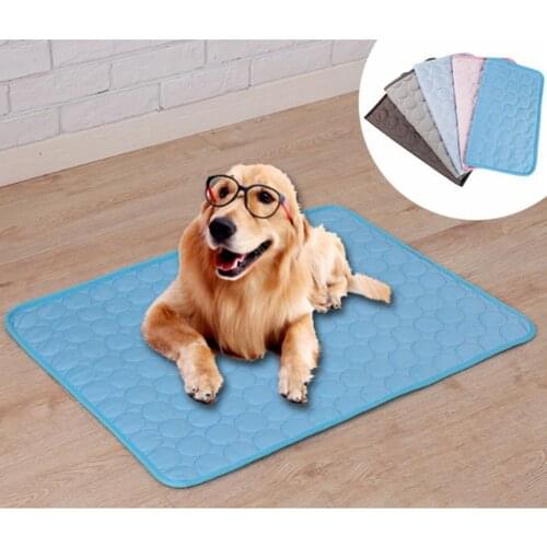 Dog Mat Cooling Summer Pad Mat For Dogs Cat Blanket Breathable Pet Dog Bed Summer Washable Mat For Small Medium Large Dogs