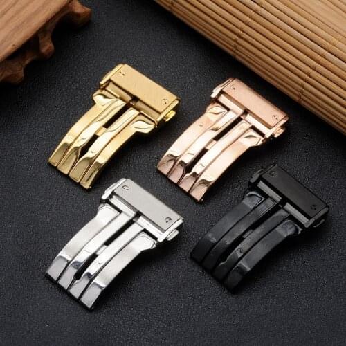 Watchband Metal Clasp For HUBLOT Series Watch 18 20 22mm Fold Buckle Watch Accessories Solid Stainless Steel Deployment Clasp