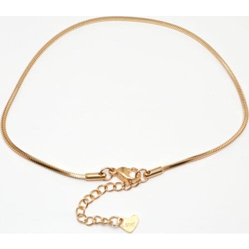 Fashion 304 Stainless Steel Anklet Gold Color Chain Anklet For Women Foot Bracelets Leg Chain Jewelry Accessories Gifts ,1 Piece