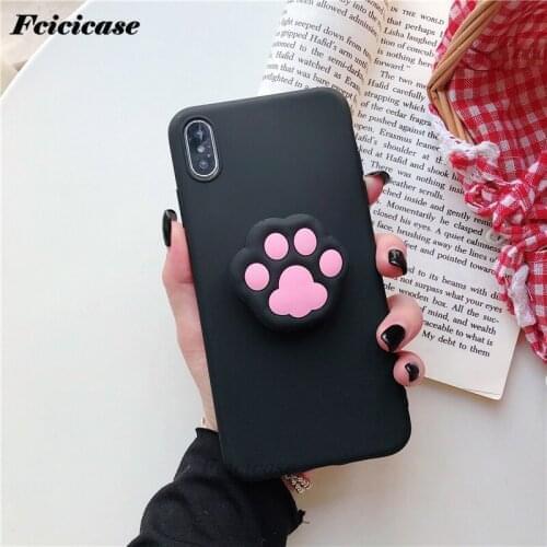 Cat Dog Paw Soft Case For OPPO Reno 4 3 10 Z ACE Realme X2 Pro Q X50 5G 6 Silicone Phone Holder Cover