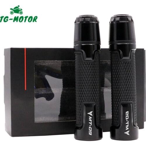 TG-Motor 22mm Handlebar Handle Grips Ends Caps For YAMAHA MT09 MT-09 Tracer 900/GT 2014-2020 2021 2022 Motorcycle Accessories