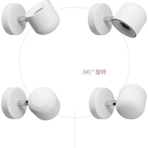 Wall Lamp Modern Style Wall light Adjustable Black/White 7W for Bedside Bedroom Mirror Light Corridor sconce AC90-220V