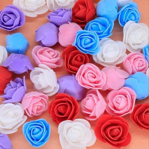 FANLUS Cheap PE Mini Wedding Deco Accessories Fake Foma Bears Scrapbook Artificial Flowers for Home Diy Christmas Decorations