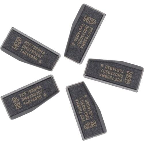 10pcs/lot Original Auto Car Key Carbon Transponder Chip Blank PCF7939MA(TP39) For Renault Dacia Duster Logan Sandero