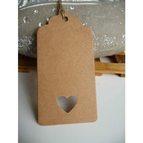 Heart Gift Tags Wedding Favour Place Name baby shower Birthday favor Blank Cards wishing hanging lable Scrapbook