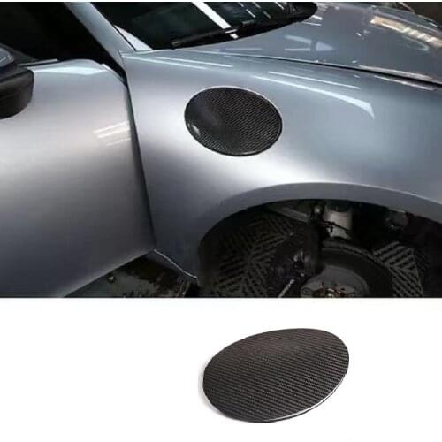 Fit For Porsche Cayenne Macan Panamera 2014-2020 Car Modification Carbon Fiber Fuel Tank Cover Decorative Panel Tank Covers Trim