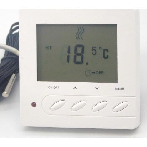 Easy to operate Dual Sensor EU thermostat switch 220V 16A
