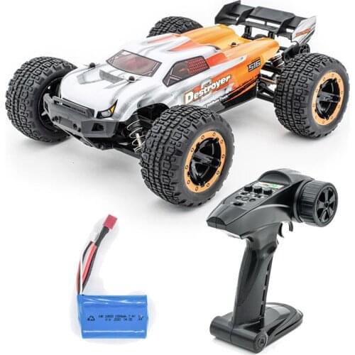 Remote Control Car 16890 1/16 45km/h Racing RC Car Brushless Motor 4WD Big Foot Off-Road RC Buggy Car Toy All Terrain for Kids