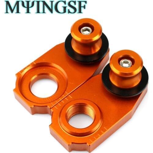 MMotorcycle Chain Adjuster Regulator Sliders For KTM EXC-F 250 350 450 500/EXC SIX-DAYS 125 250 300 450 Rear Wheel Protector