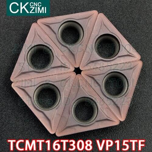 TCMT16T308 VP15TF TCMT 16T308 VP15TF Carbide insert External Turning insert Tool CNC Metal Lathe cutter Tool for stainless steel