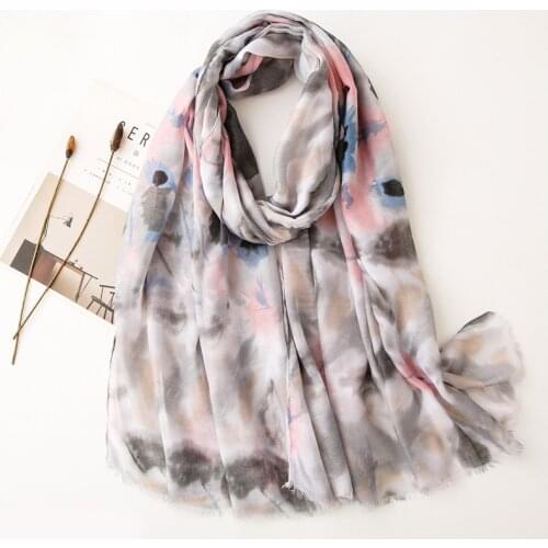 2021 Fashion Tie dye New Autumn winter women scarf beach shawl cotton lady fashion scarves bandana pashmina wrap hijab muffler