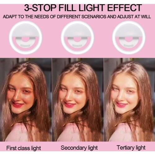 LED Ring Light Selfie Fill Light To Beautify The Skin Suitable For Mobile Phones And Tablets Rechargeable Long Standby Time