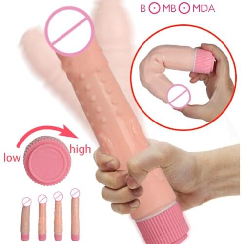 Female Dildo Vibrator Sex Toys Realistic Anal Dildo Single Vibrating Stick For Women Vagina Massage Dildo For Adults Sex Toys