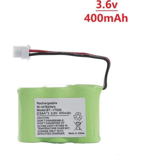 1/2/3/5/10PCS 400mAh 3.6V 2/3 AA Ni-CD Battery For Vtech BT17333 BT-163345 BT27333 3.6v Rechargeable Battery