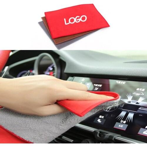 1pcs Custom logo car Cleaning Cloth Microfiber Wash Cloth for Auto Cleaning Door Window Care Strong Water Absorbent for Bmw