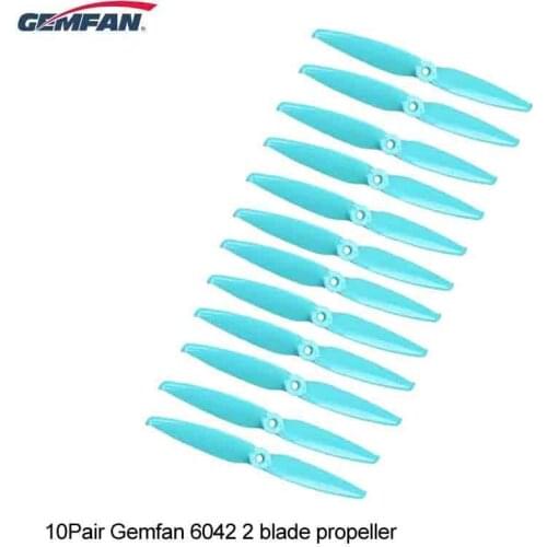 10 Pair Gemfan Flash 6042 6 Inch 2 Blade Propeller for 24xx Brushless Motor FPV Racing Quadcopter Frame Kit