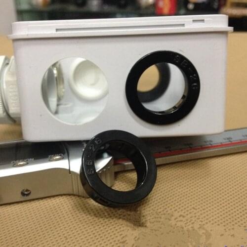 10pcs plastic snap-on cable grommet gasket 8-50mm round electric box inlet outlet Seal ring vent hole cover plug Cable protector