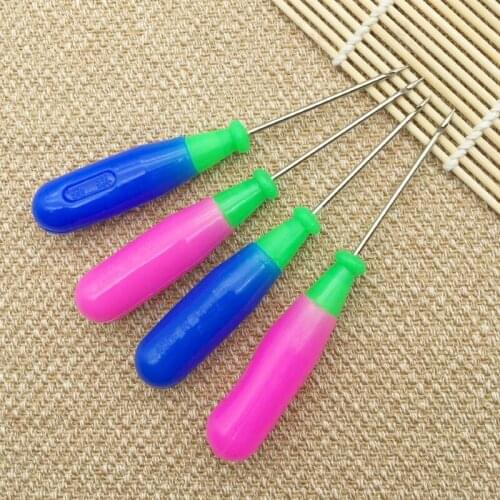 4pcs Steel Stitcher Sewing Awl Shoes Hook Cone Straight Needle Diy Tool Shoes and Bags Repair Sewing Needle Awl Accessories