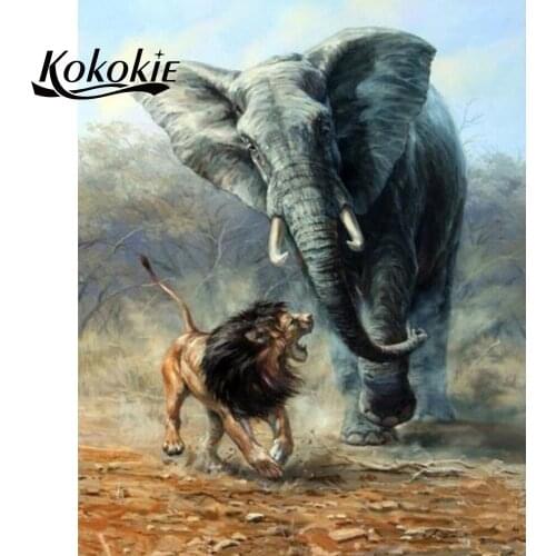 5d diamond painting full drill square decor accessories for Diamond mosaic animals picture of rhinestones diamond painting