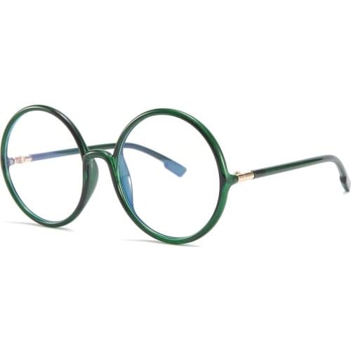 Anti Blue Light Oversized Round Glasses Frame Computer Goggles Unisex Large Ultralight Eyewear Myopia Prescription Eyeglasses