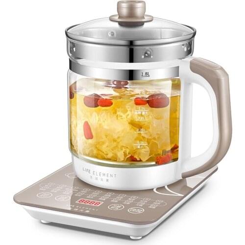 Automatic Thickening Glass Health Preserving Pot Multifunctional Tea Water Soup Boiler Travel Electric Kettle 24h Reservation