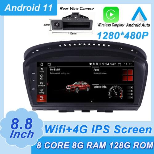 Android 10 Car Radio Stereo Player GPS Navigation for BMW E60 E61 E63 E64 E90 E91 E92 CCC CIC