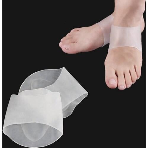 Unisex Flatfoot Orthotics Bandage Elastic Silicone Gel High Arch Orthotics For Heel Foot Pain Relief Cushion Pad Care Insoles