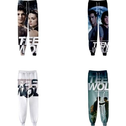 Spring Autumn Teen Wolf 3d Jogger Harem Pant Fashion Men Women Long Loose Trousers Casual Homme 3D Fitness Pants Sweatpants 4XL