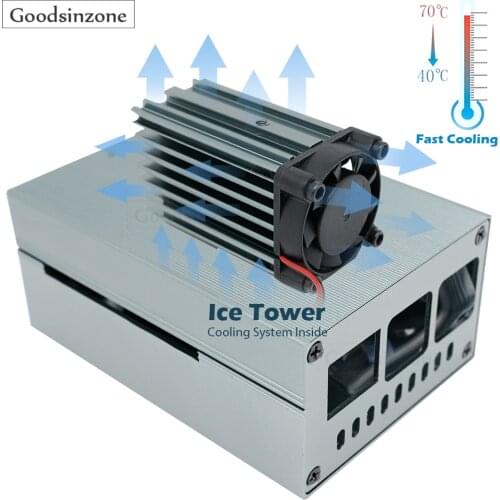 Raspberry Pi 4 Case with Fan Kit, Mini ICE Tower Cooling System with Fan + Heatsink Kit for Raspberry Pi 4 model B