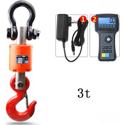 Digital crane scale portable Industrial lifting Scale crane scale With Wireless Handheld Meter 3T/3000kg OCS